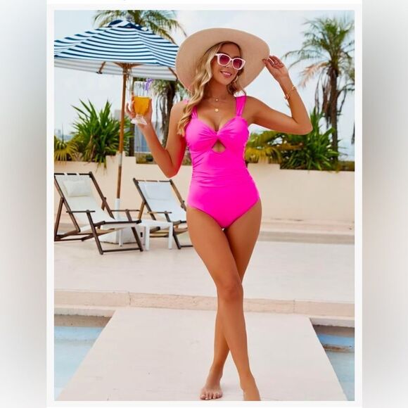 VIMPUNEC One Piece Tummy Control High Waisted Cut Out Swimwear XL - Picture 4 of 9